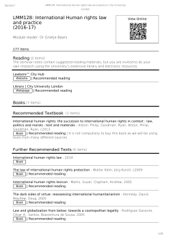 Export to PDF - Reading Lists Online