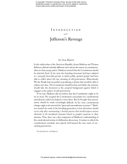 Jefferson`s Revenge - Princeton University Press