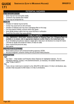 guide 171 - Chemwatch