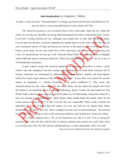 Americanization, by Frederick C. Millett