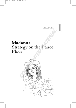 Madonna Strategy on the Dance Floor