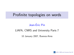 Profinite topologies on words