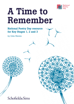 National Poetry Day Resource