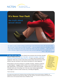 It`s Never Your Fault the truth about sexual abuse