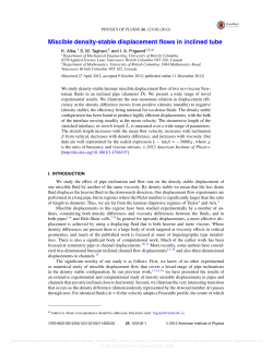 Miscible density-stable displacement flows in inclined tube