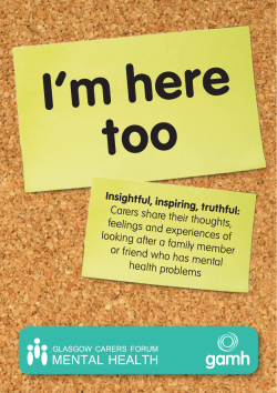 I`m Here too - Glasgow Association for Mental Health
