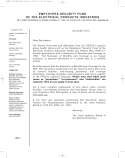 Summary of Benefits and Coverage - The Joint Industry Board of the