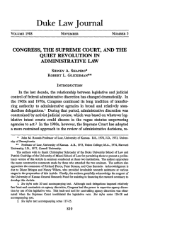 Congress, the Supreme Court, and the Quiet Revolution in