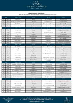February 2015 Screenings
