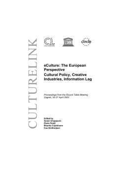 eCulture: The European Perspective