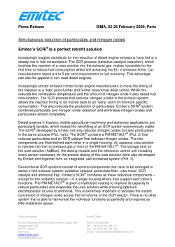 Simultaneous reduction of particulates and nitrogen