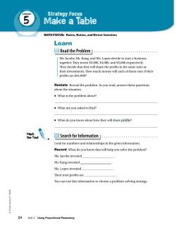 Make a Table - Triumph Learning