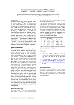 Proton irradiation of gold targets for 197(m)Hg production