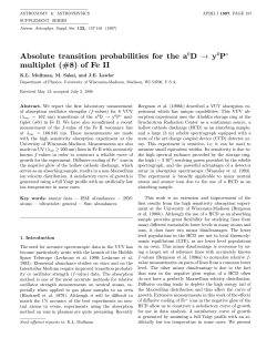 - Astronomy and Astrophysics Supplement Series