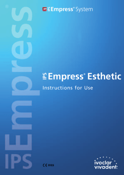IPS Empress Esthetic - Ivoclar Vivadent India