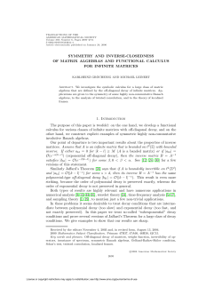SYMMETRY AND INVERSE-CLOSEDNESS OF MATRIX