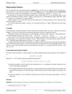 Notes - Williams Computer Science