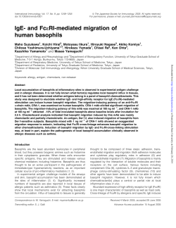 IgE- and FceRI-mediated migration of human basophils