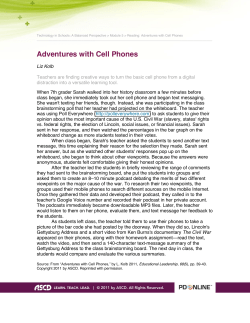Adventures with Cell Phones