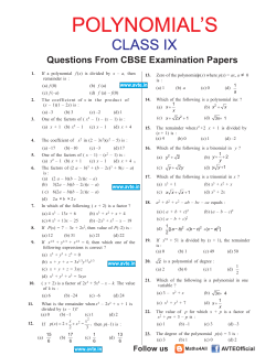 polynomial`s