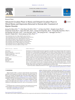 Advanced Circadian Phase in Mania and Delayed Circadian Phase