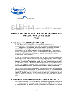 LONDON PROTOCOL FOR DEALING WITH SEWER RAT
