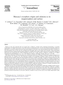 Mercury`s exosphere origins and relations to its