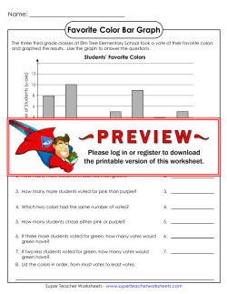 Favorite Color Bar Graph - Super Teacher Worksheets