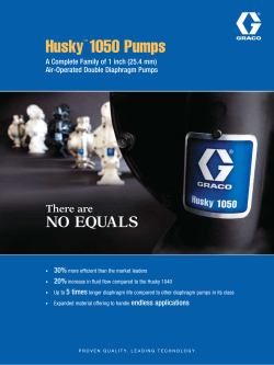 Husky&trade; 1050 Pumps - Cooper Fluid Systems