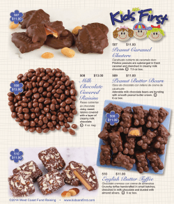 Peanut Caramel Clusters Milk Chocolate Covered Raisins Peanut