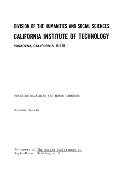 Frankish rivalries and Norse warriors