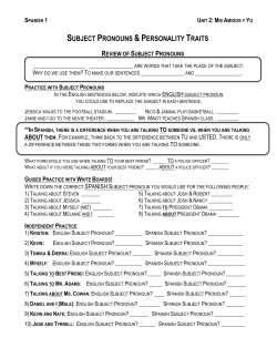 Spanish 1 - SPANISHYSHS