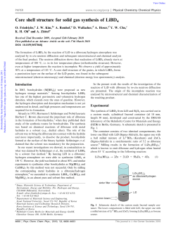 Core shell structure for solid gas synthesis of LiBD4