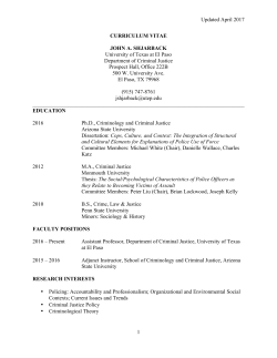 Curriculum Vitae - The University of Texas at El Paso