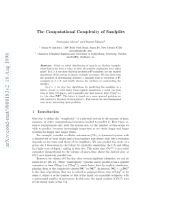 The Computational Complexity of Sandpiles