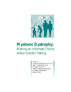Myotonic Dystrophy - University of Washington