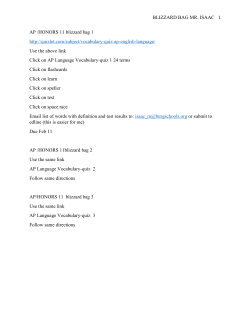 BLIZZARD BAG MR. ISAAC 1 AP /HONORS 11 blizzard bag 1 http