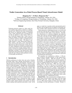 Trailer Generation via a Point Process-Based Visual