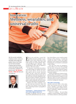 Innovation: Wellness, wearables, and universal truths