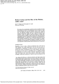 Robust Action and the Rise of the Medici