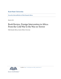 Book Review: Foreign Intervention in Africa: From the Cold War to