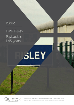 HMP Risley Payback in 1.45 years Public