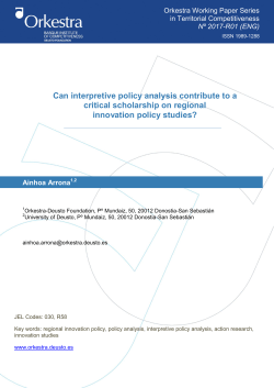 Can interpretive policy analysis contribute to a critical scholarship on