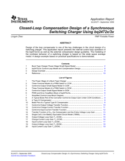 Closed Loop Compensation of a Synchronous