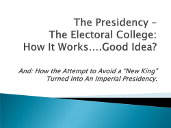 Electoral College - Sonoma State University