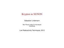 Krypton in XENON