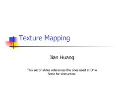 Texture Mapping - UTK-EECS