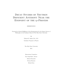 Decay Studies of Neutron Deficient Antimony Near the Endpoint of