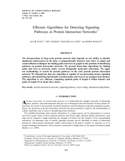 Efficient Algorithms for Detecting Signaling Pathways in Protein