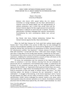 JOHN F. KERRY, VIETNAM VETERANS AGAINST THE WAR